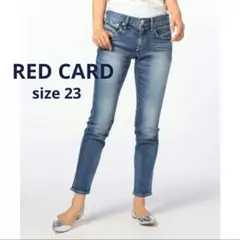 《RED CARD》25thストレッチテーパードデニム インディゴブルー 23