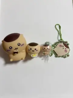 くりまんじゅう4点セット フィギュア、キーホルダー