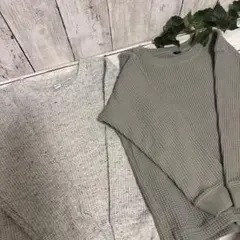 UNIQLOキッズ110ワッフルT長袖2枚まとめ売り