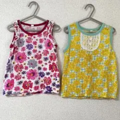 トップス　タンクトップ　2点セット　まとめ売り　女の子　キッズ　夏服
