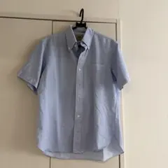 J.PRESS 半袖ボタンダウンシャツ ライトブルー Lのサムネイル