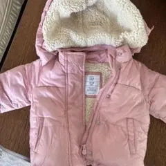 GAP フリース裏地 ピンクアウター 12-18ヶ月