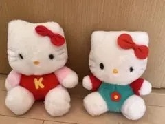 【2点セット】サンリオ 平成レトロ ハローキティ ぬいぐるみ