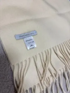 UNIQLO カシミヤ100% マフラー クリームイエロー