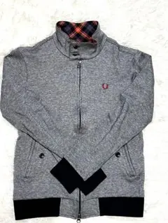 フレッドペリー☆長袖☆S☆ハリントンジャケット☆チェック☆