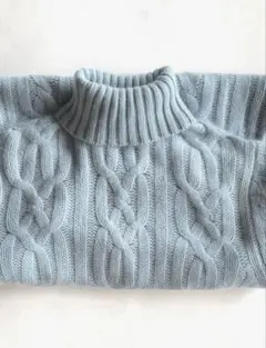 メンズ　カシミヤセーター　厚みのある　　ニット タートルネック