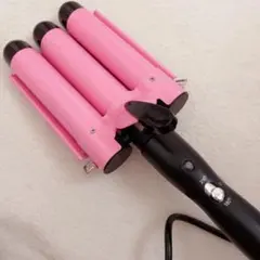 三段 カールヘアアイロン コテ