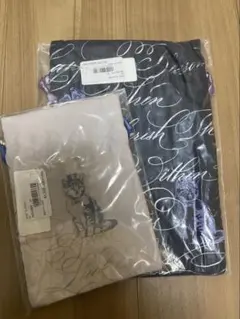 【新品】アフタヌーンティーリビング 巾着ポーチ 2個セット ヴェロニカ・ハリム猫のサムネイル