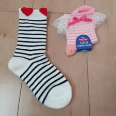 新学年に♪
新品未使用品！
女の子
キッズ靴下サイズ19～21cm
2足セット☆