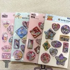 ディズニー　ウォーターシール　『４枚セット』　セリア