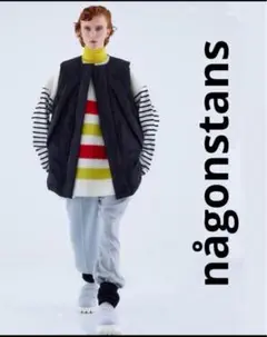 ☆美品今季 nagonstans ナゴンスタンス ノーカラー ダウン ベスト 黒 m17565498099_1.jpg?1734800745