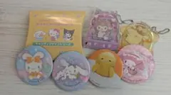 マイメロディ シナモロール リラックマ キティちゃん キーホルダー バッジ