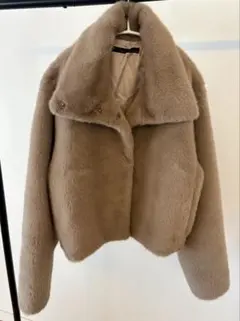 【美品】martinique ベージュ ボアジャケット