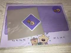 【新品】韓国 MOOMINZY ムンテン レターセット 便箋