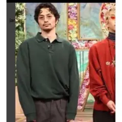 常田大希さん着用　Polo by Ralph Lauren グリーン ポロシャツ
