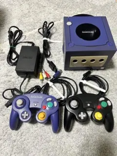ゲームキューブ 本体 パープル コントローラー 電源線等セット