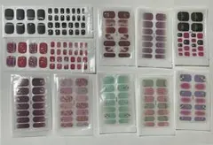 貼るだけでジェルネイル 3D　ハンド/フットネイルシール　10枚　ミニファイル付