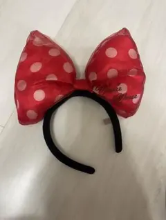 ミニーマウス リボンカチューシャ 赤