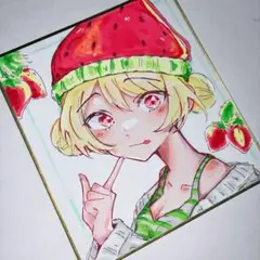 手描きイラスト オリジナルイラスト / 色紙 原画