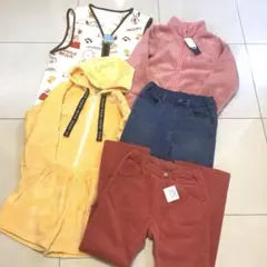 最終お値下げ 女の子 まとめ売り ユニクロ anyFAM パンツ 5点 140