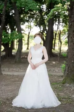 DRESS PRODUCTION】フラワーレース ノースリーブ チュールドレス