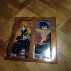 鬼滅の刃 シールと本のクリアしおりとポスターセット