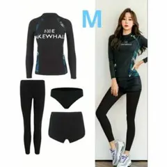 ラッシュガード 水着 上下 4点セット セットアップ サーフパンツ 日焼け防止