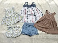 女の子　夏服　まとめ売り　ワンピース　セットアップ　ズボン　80