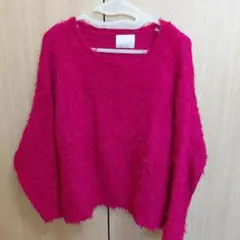 Discoat レッド 長袖ニット M