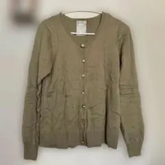 mysty woman カーディガン カーキ