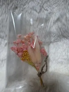 ドライフラワー 花材 ミニブーケ 麻紐付き