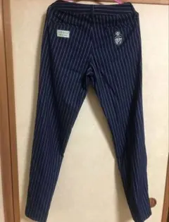 23GOLF ストライプ ネイビー レディースゴルフパンツのサムネイル