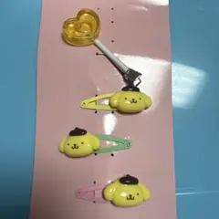 プリン　サンリオ　シークレットドールデコレーションセット　ヘアクリップ