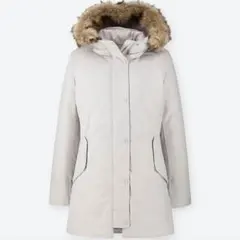 UNIQLO　ユニクロ　ノンキルトダウンショートコート　XL　ライトグレー