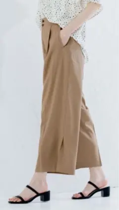 グローバルワーク美シルエットDRYワイドパンツ