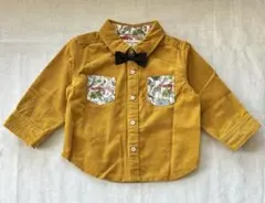 センスオブワンダー　コーデュロイシャツ80㎝　マスタードイエロー　リバティ ズー
