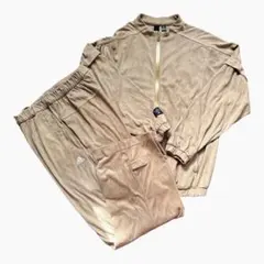 adidas ベージュ スエード風 ジャージ上下セット