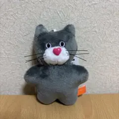mojojojo グレー 猫 マスコット キーホルダー