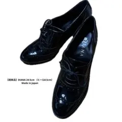 【超美品】DIANA エナメルシューズ 24.5cm（ヒール8.5cm）