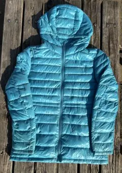 old UNIQLO ダウンジャケット 平成 短丈 y2k light blue