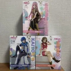 巡音ルカ　KAITO　MEIKO　ぬーどるストッパーフィギュア　3点セット