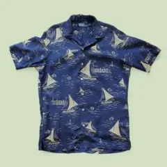 【良品】90's POLO RALPH LAUREN アロハ ヨット 開襟のサムネイル