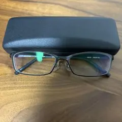 ALOOK ALUF-004 ブラックフレーム メガネ度あり