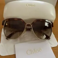 美品Chloé クロエ サングラス Dafne CE665S ブラウン べっ甲のサムネイル