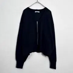 OPAQUE CLIP ジップカーディガン Lsize　E187のサムネイル