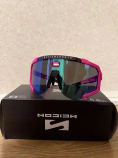 ミラーサングラス ブルー