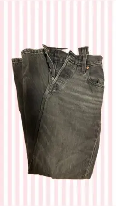 Levis 501 90s グレー ストレートデニム　23インチ