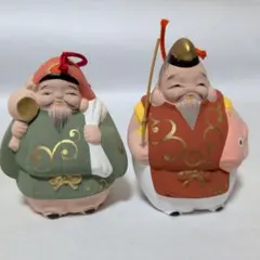 七福神　大黒天　恵比寿土鈴　置物　縁起物　伝統工芸　郷土玩具