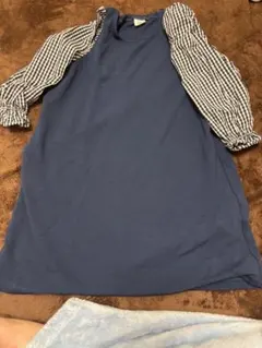 紺色ワンピース