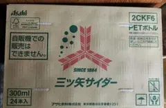 アサヒ飲料 三ツ矢サイダー　ペットボトル　 300ml 24本入のサムネイル